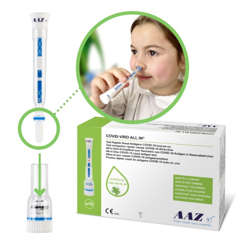Pharmacie Saint Lazare - Parapharmacie Aaz Autotest Covid-viro All In  AntigÉnique Test Nasal B/10 - Paris